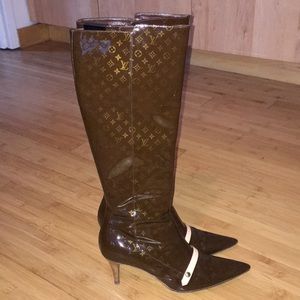Louis Vuitton monogram boots